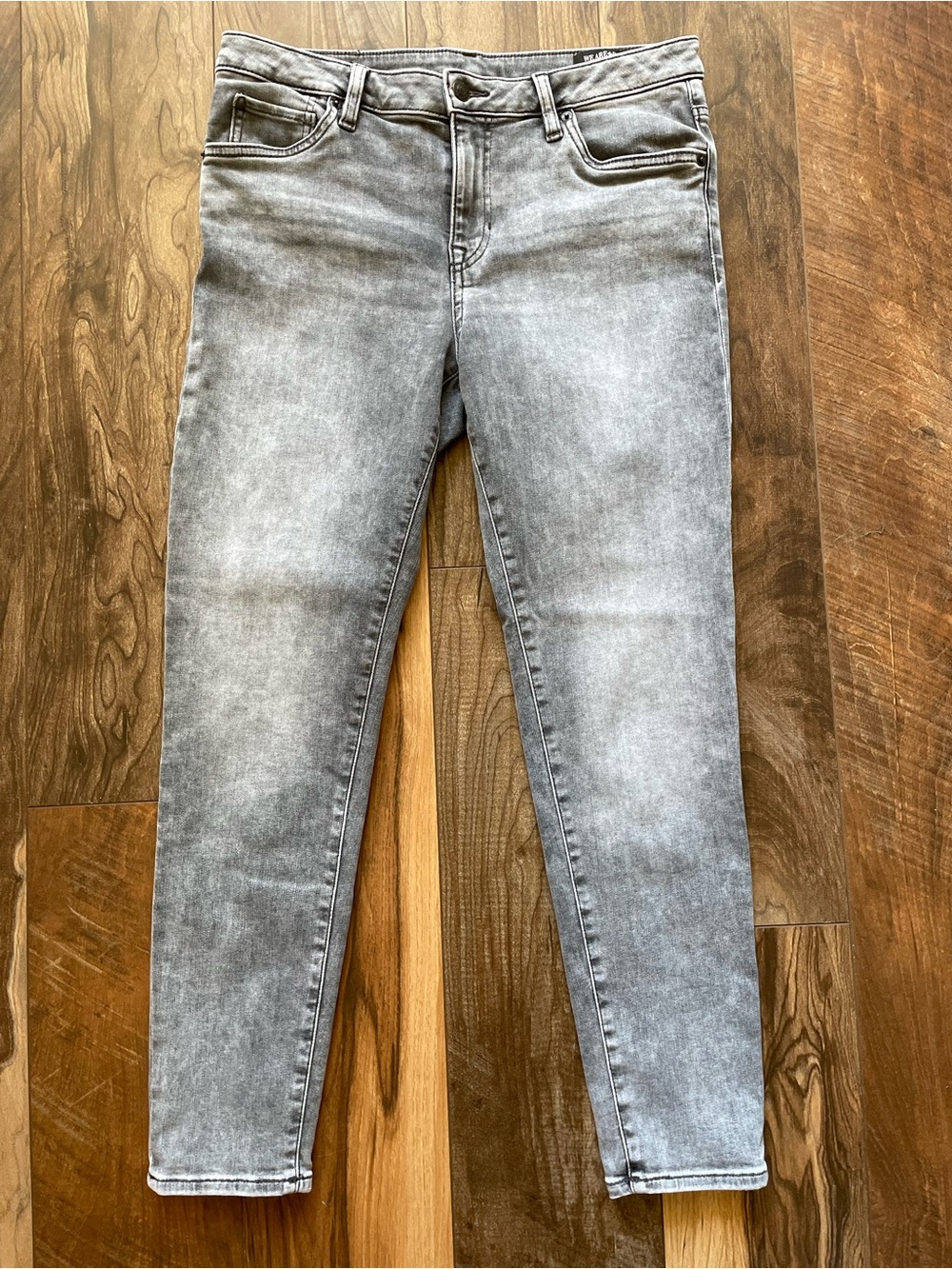 Buffalo David Bitton Light Gray Mid-Rise Ankle Skinny Alexa Jeans